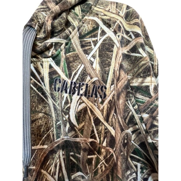 Cabelas Womens Large Spell Out Mossy Oak Blades Camouflage Hoodie - Picture 3 of 9